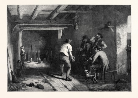 "A GAME OF FOUR-CORNERS," BY H. CARTER, IN THE GENERAL EXHIBITION OF WATER COLOUR DRAWINGS AT THE