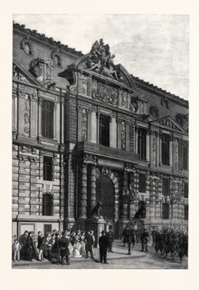 NEW BUILDINGS OF THE TUILERIES: THE EMPEROR'S GATEWAY, PARIS, FRANCE, 1869