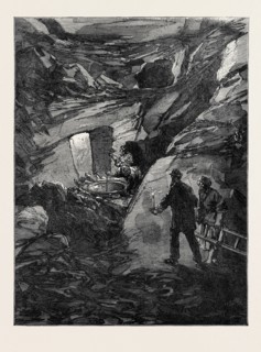 THE EXPLORATIONS AT JERUSALEM: ROCK-CUT TUNNEL NEAR THE FOUNTAIN OF THE VIRGIN, 1869