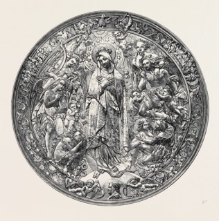 GOLD REPOUSSE MEDALLION, BY A. VECHTE