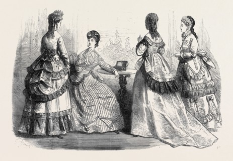 PARIS FASHIONS FOR JUNE, 1869, FRANCE