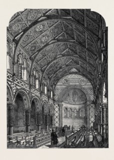 THE CHAPEL OF KING'S COLLEGE, STRAND, LONDON, UK, 1869