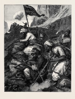 THE WAR IN AFGHANISTAN: AN AFGHAN SUNGHA, OR RIFLE PIT, 1880