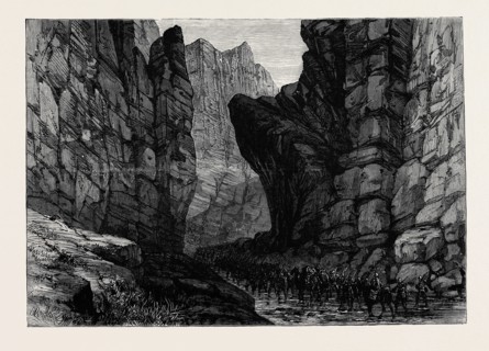 THE WAR IN AFGHANISTAN: ENTRANCE TO THE JUGDULLUK PASS, 1880