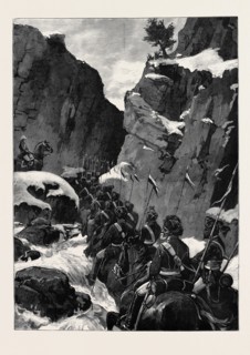 THE AFGHAN WAR: THE 10TH BENGAL LANCERS IN THE JUGDULLUK PASS, 1880