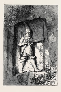 SCULPTURED FIGURE AT NYMPHI, NEAR SMYRNA, 1880