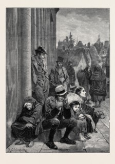 THE STATE OF IRELAND: SCENE OUTSIDE THE COURTHOUSE, GALWAY, 1880