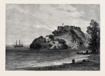 H.M.S. BACCHANTE OFF FORT GEORGE, GRENADA, 1880
