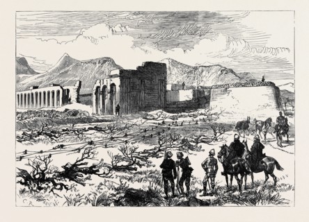 THE AFGHAN WAR: DEFENCE OF THE BRITISH POSITION AT SHERPORE, CABUL: NORTH END OF THE SHERPORE