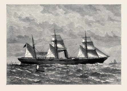 THE STEAMSHIP CHIMBORAZO, OF THE ORIENT LINE, FOR AUSTRALIA, 1880