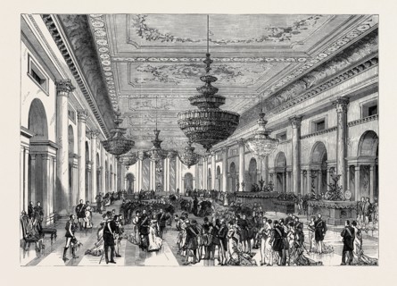 THE ATTEMPT ON THE CZAR'S LIFE: THE GRAND BALL-ROOM, WINTER PALACE, ST. PETERSBURG, RUSSIA, 1880