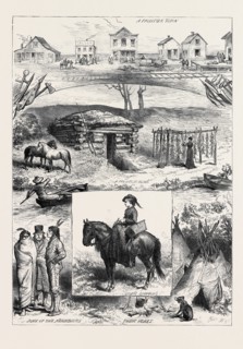 A NEW SETTLEMENT IN MINNESOTA, AMERICA, 1880