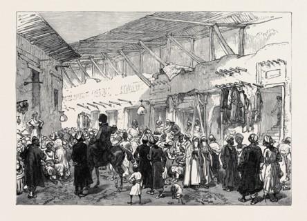 THE AFGHAN WAR: THE SHOR BAZAAR, CABUL, LOOTED BY THE ENEMY ON DEC. 14, 1880
