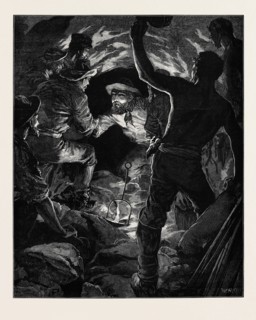 COMPLETION OF THE ST. GOTHARD TUNNEL: MEETING OF WORKMEN FROM THE AIROLO AND GÃñSCHENEN SIDES, IN