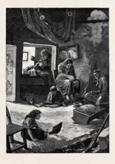 IRELAND: A FISHERMAN'S CABIN IN CONNEMARA, 1880