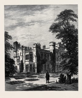 HAWARDEN CASTLE, FROM THE GARDEN, 1880