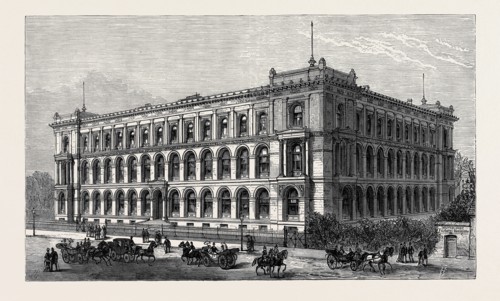 THE AGRICULTURAL MUSEUM, BERLIN, WHERE THE INTERNATIONAL FISHERIES EXHIBITION IS HELD, GERMANY,