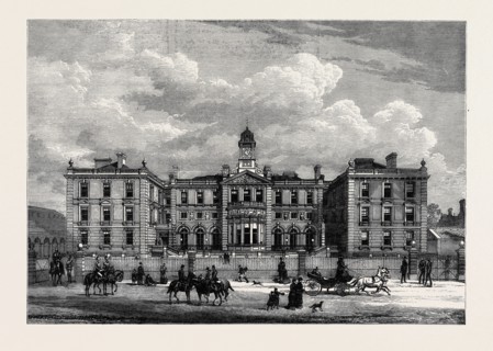 THE OFFICERS' QUARTERS, NEW BARRACKS AT KNIGHTSBRIDGE, LONDON, 1880