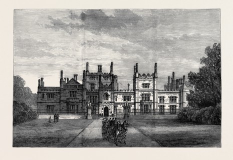 THE PRINCE OF WALES IN CORNWALL: TREGOTHNAN CASTLE, NORTH FRONT, 1880