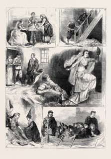 TABLEAUX VIVANTS, FROM SIR WALTER SCOTT'S NOVELS, AT CROMWELL HOUSE, SOUTH KENSINGTON, LONDON,