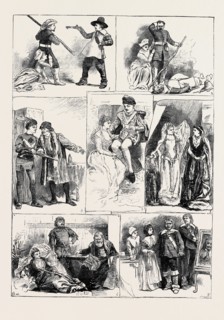 TABLEAUX VIVANTS, FROM SIR WALTER SCOTT'S NOVELS, AT CROMWELL HOUSE, SOUTH KENSINGTON, LONDON,