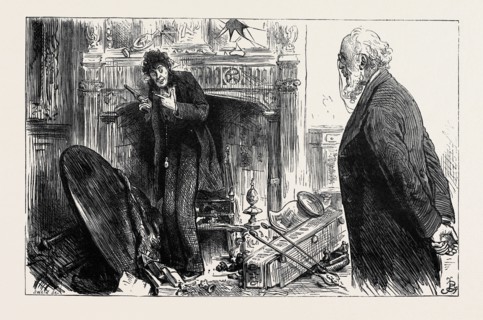 "My Lord was jabbering over a pistol when the Doctor arrived, and the great glass over the