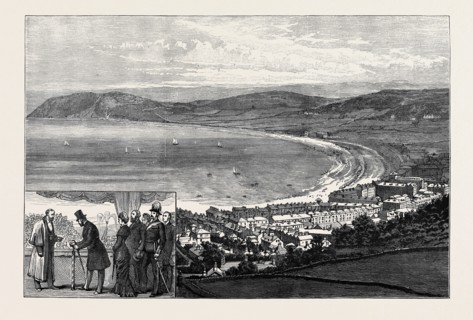 LLANDUDNO NEW WATERWORKS: THE PRINCE OF WALES TURNING ON THE WATER; LLANDUDNO AND LITTLE ORME'S