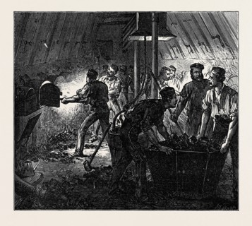 LIFE ON BOARD A TROOP SHIP: THE STOKEHOLE, 1874