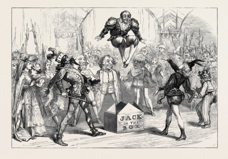 THE CHRISTMAS PANTOMIMES: SCENE FROM " JACK IN THE BOX," AT DRURY LANE THEATRE, LONDON, 1874