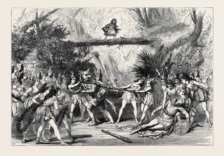 THE CHRISTMAS PANTOMIMES: SCENE FROM "RED RIDING HOOD AND HER SISTER LITTLE BO-BEEP," AT COVENT