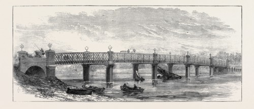 NEW BRIDGE OVER THE THAMES AT WANDSWORTH, 1874