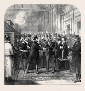 THE MARRIAGE OF THE DUKE OF EDINBURGH: ARRIVAL OF THE PRINCE AND PRINCESS OF WALES AT ST.