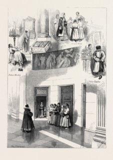 THE ROYAL MARRIAGE IN RUSSIA: SKETCHES IN ST. ISAAC'S CHURCH, ST. PETERSBURG, 1874