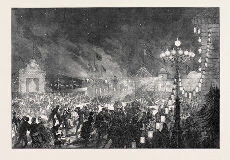 GRAND SKATING FETE ON THE NEVA IN HONOUR OF THE DUKE OF EDINBURGH'S MARRIAGE, 1874