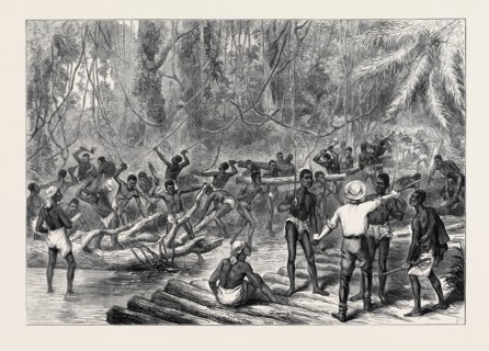 THE ASHANTEE WAR: CUTTING AND MAKING A ROAD TO COOMASSIE, 1874