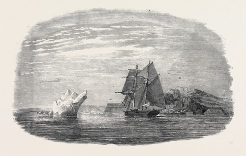 "THE ISABEL" ENTERING THE POLAR BASIN THROUGH SMITH'S SOUND, IN THE HEAD OF BAFFIN'S BAY; THE