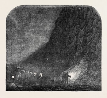 STOPPAGE OF THE MAIL-TRAIN IN THE BLISWORTH CUTTING, LONDON AND NORTH-WESTERN RAILWAY.