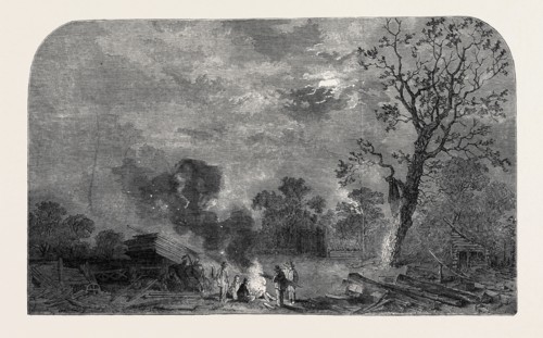THE OLD CRYSTAL PALACE IN HYDE PARK: SITE OF THE TRANSEPT, NORTH-EAST, 1852