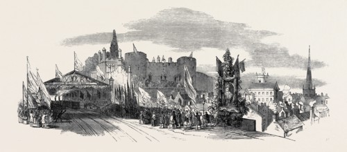 RECEPTION OF HER MAJESTY AT THE SHREWSBURY STATION, 1852