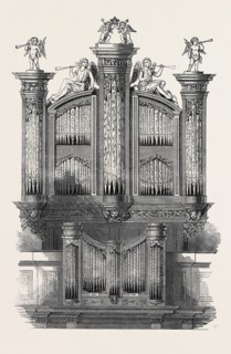 THE ORGAN AT ST. JAMES'S CHURCH, PICCADILLY, ORIGINALLY CONSTRUCTED FOR KING JAMES II.