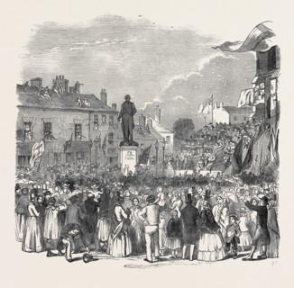INAUGURATION OF THE STATUE OF THE LATE SIR ROBERT PEEL, AT BURY, 1852