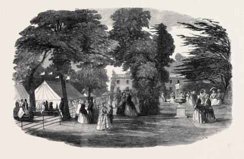 FETE IN THE PARK AND GARDENS OF BOWOOD, WILTSHIRE, 1852