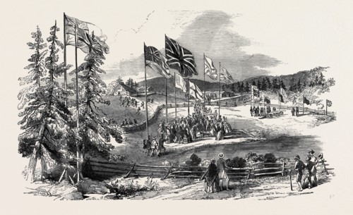 COMMENCEMENT OF THE ST. ANDREW'S AND QUEBEC RAILWAY, 1852