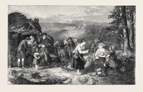 "HIGHLAND REAPERS," PAINTED BY F.H. MOLE
