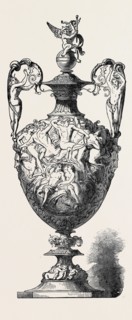 THE GOODWOOD RACE PRIZE PLATE: THE STEWARDS' CUP, ETRUSCAN, "BATTLE OF THE CENTAURS", 1852