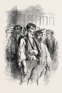 THE RIOT AT STOCKPORT: PRISONERS BROUGHT INTO COURT, 1852