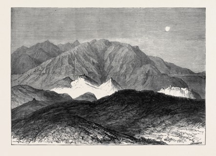 THE AFGHAN WAR: THE FIRST SHELL FROM FORT ALI MUSJID, 1879