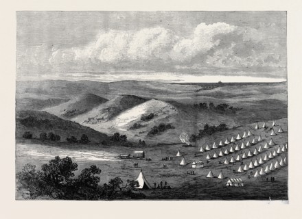 THE ZULU WAR: COLONEL PEARSON'S CAMP ON THE LOWER TUGELA, 1878