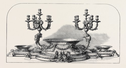MARRIAGE OF THE DUKE OF CONNAUGHT: CENTRE TABLE ORNAMENT PRESENTED BY THE MEMBERS OF HER MAJESTY'S