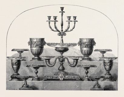 MARRIAGE OF THE DUKE OF CONNAUGHT: SILVER-GILT SERVICE PRESENTED BY THE ROYAL ENGINEERS, 1879